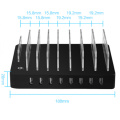 8 Port Desktop USB Ladegerät Multifunktions 19.2A Ladestation Dock mit Standplatz für Handy Tablet PC